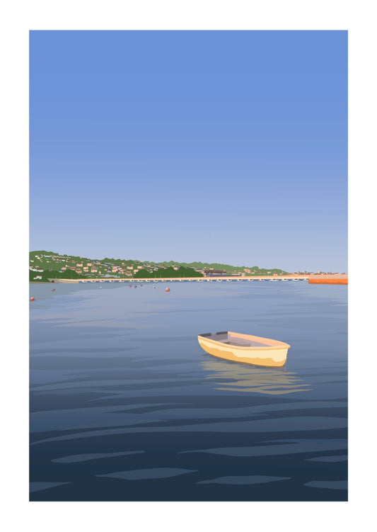'An evening on the River Teign' print